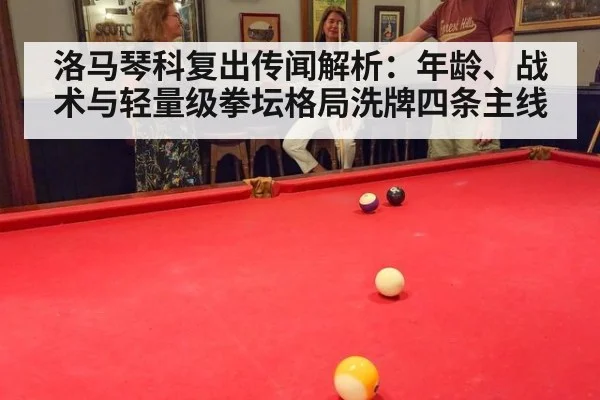 洛马琴科复出传闻解析：年龄、战术与轻量级拳坛格局洗牌四条主线